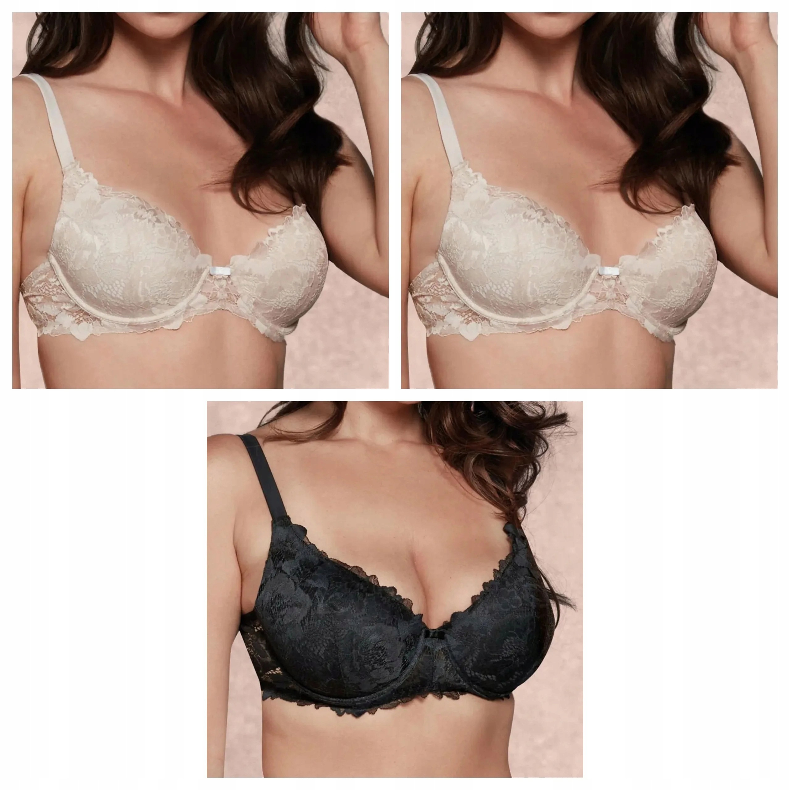 3 ks Podprsenka Lormar Comfy 401L 2x talco černá 80D