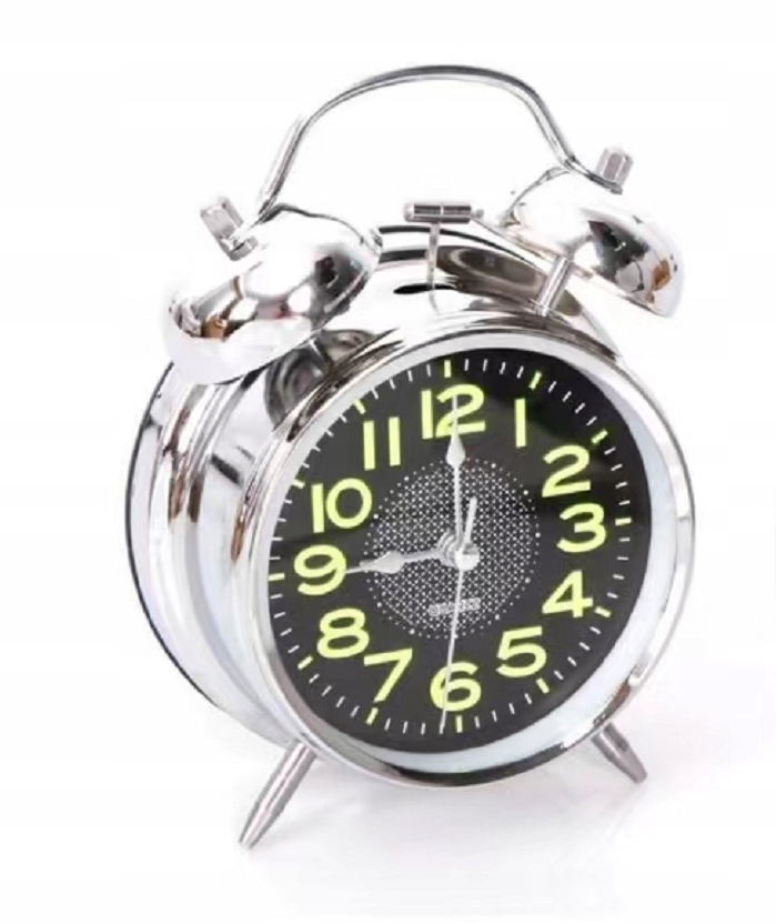 

Zegar retro budzik klasyczny baterie głośny alarm