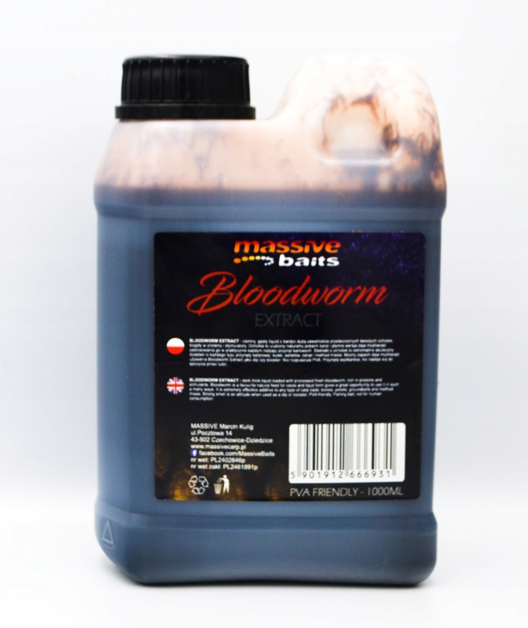Ekstrakt z ochotki Massive Baits Bloodworm Extract 1litr