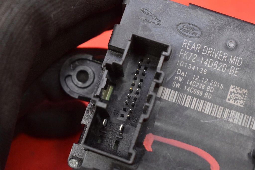 control unit module door left rear part FK72-14D620-BE JAGUAR XE X760 14-19