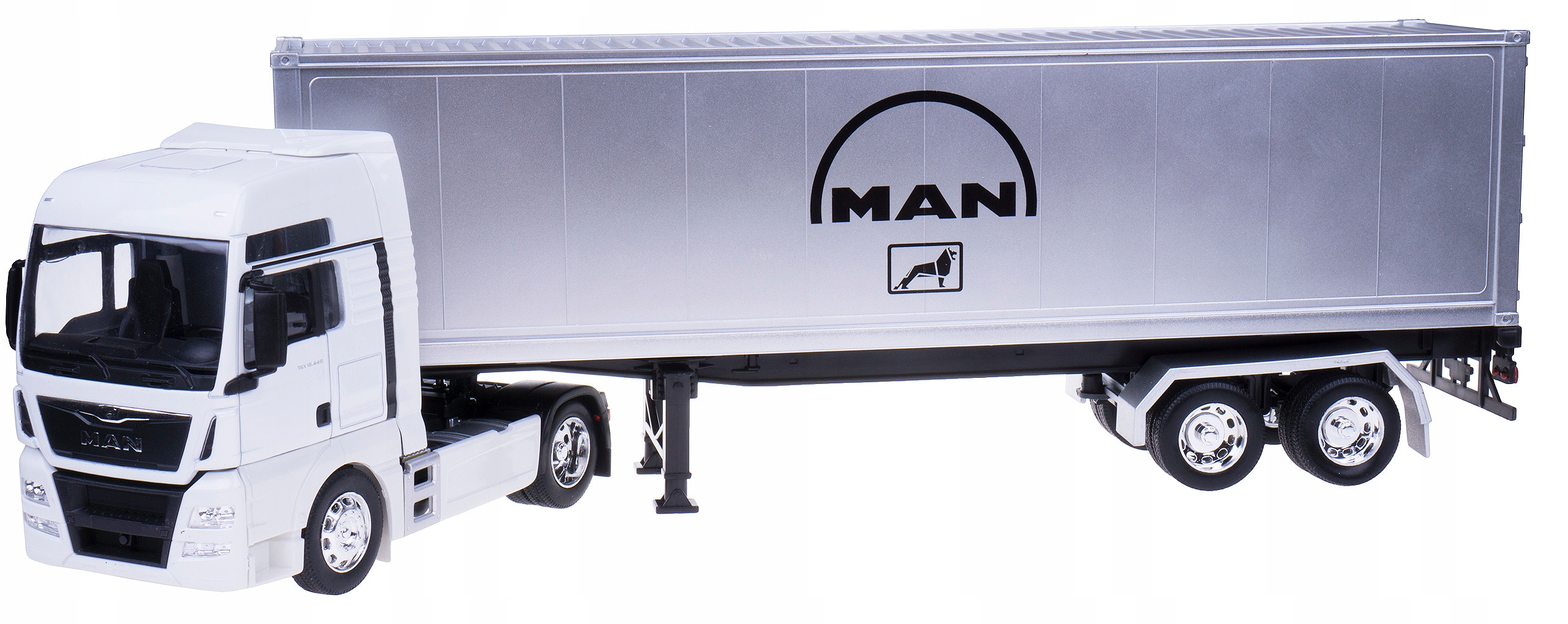

Tir Man Tgx Metalowy Ciągnik Naczepa Welly 1:32