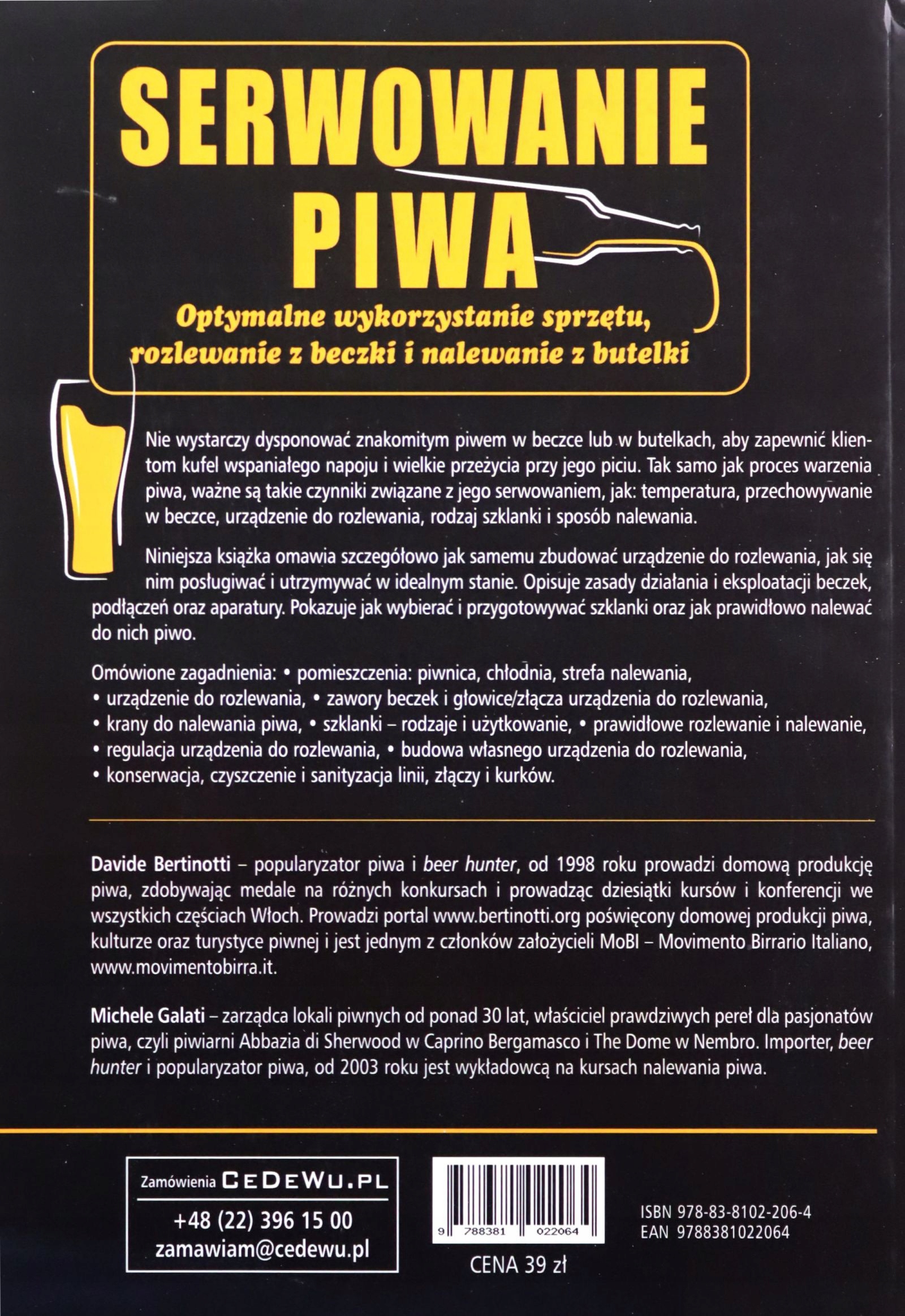 SERWOWANIE PIWA - Davide Bertinotti, Michele Galat Stan opakowania oryginalne