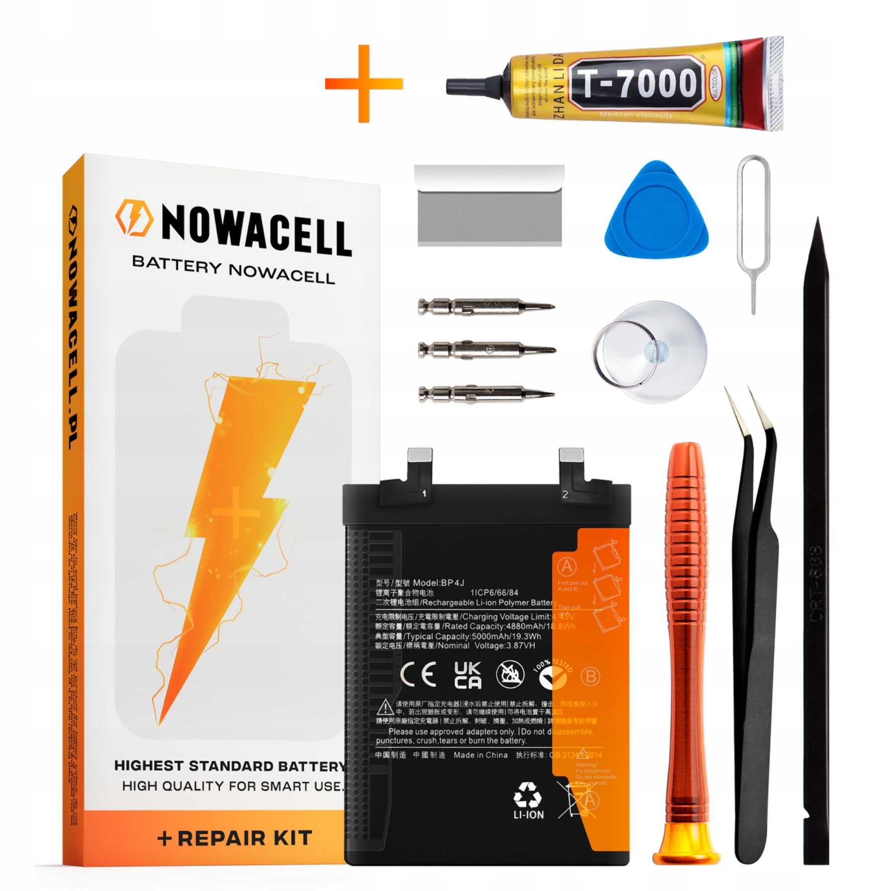 Bateria Do Xiaomi Redmi Note 12 Pro+ Nowacell 5000 mAh