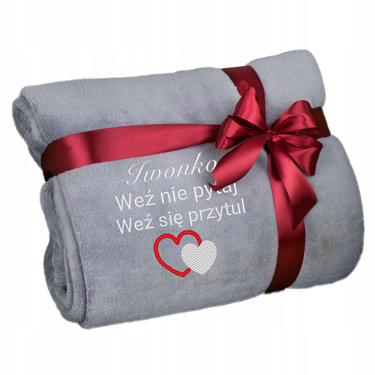 Koc z Haftem 160x200 Mikrofibra na Urodziny dla Żony Dziewczyny