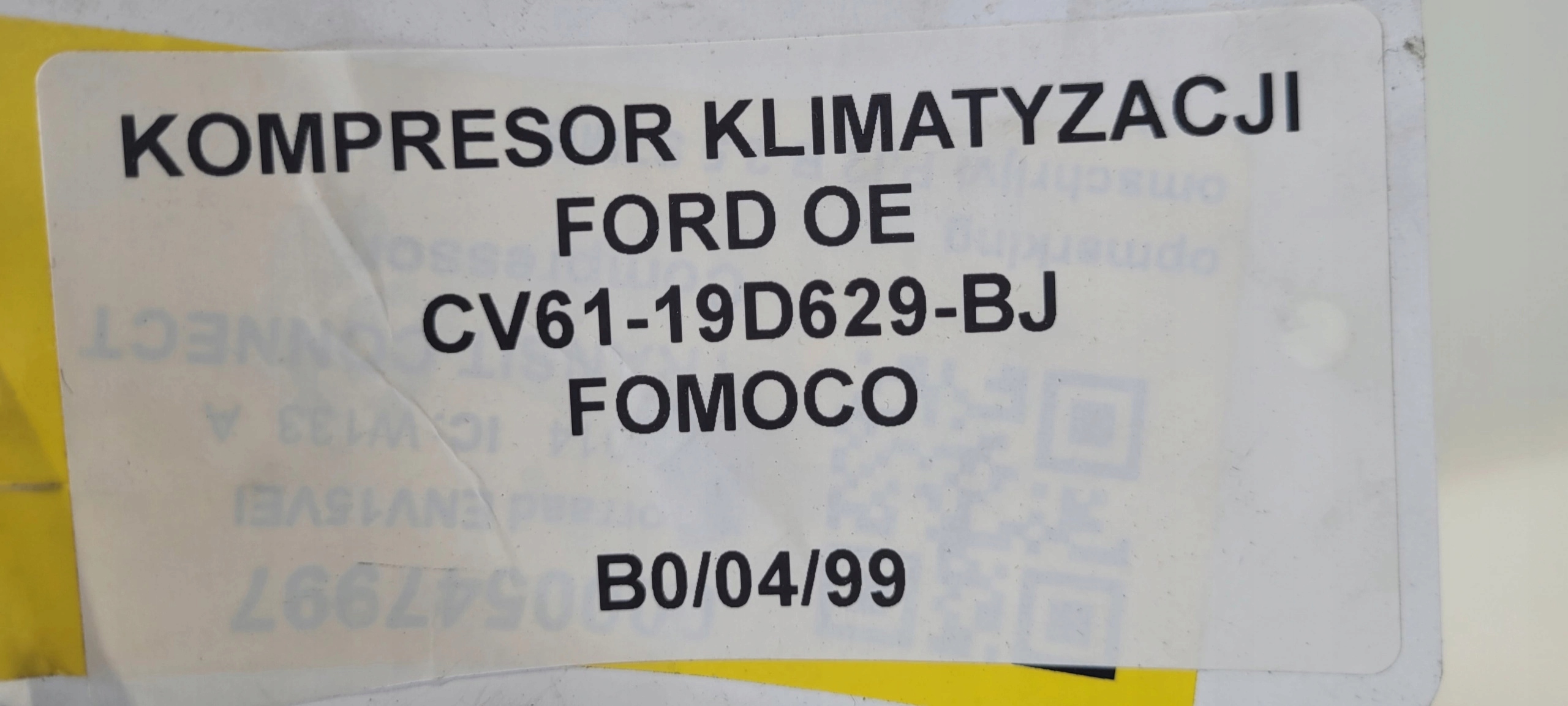 kompresor klimatizaci FORD CV61-19D629-BJ