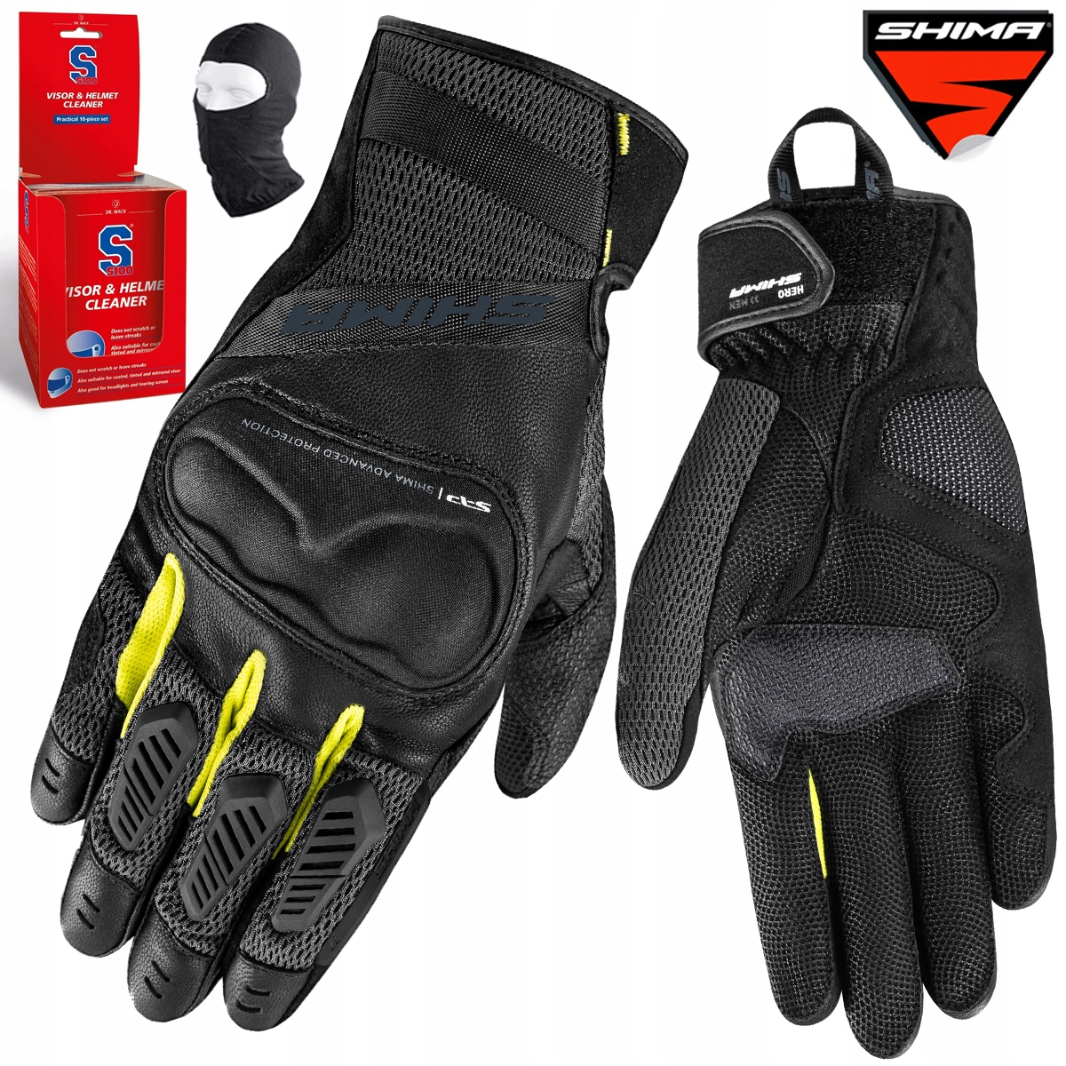 Pánske Motocyklové Rukavice Shima Hero Krátke Kožené Darčeky M