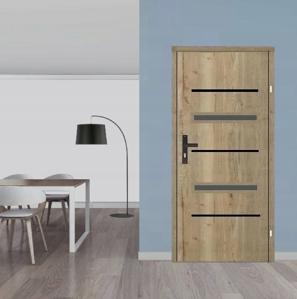 DRZWI WEWNĘTRZNE POKOJOWE FIONA BLACK STOLDREW RÓŻNE KOLORY 90 LEWE Marka Stoldrew