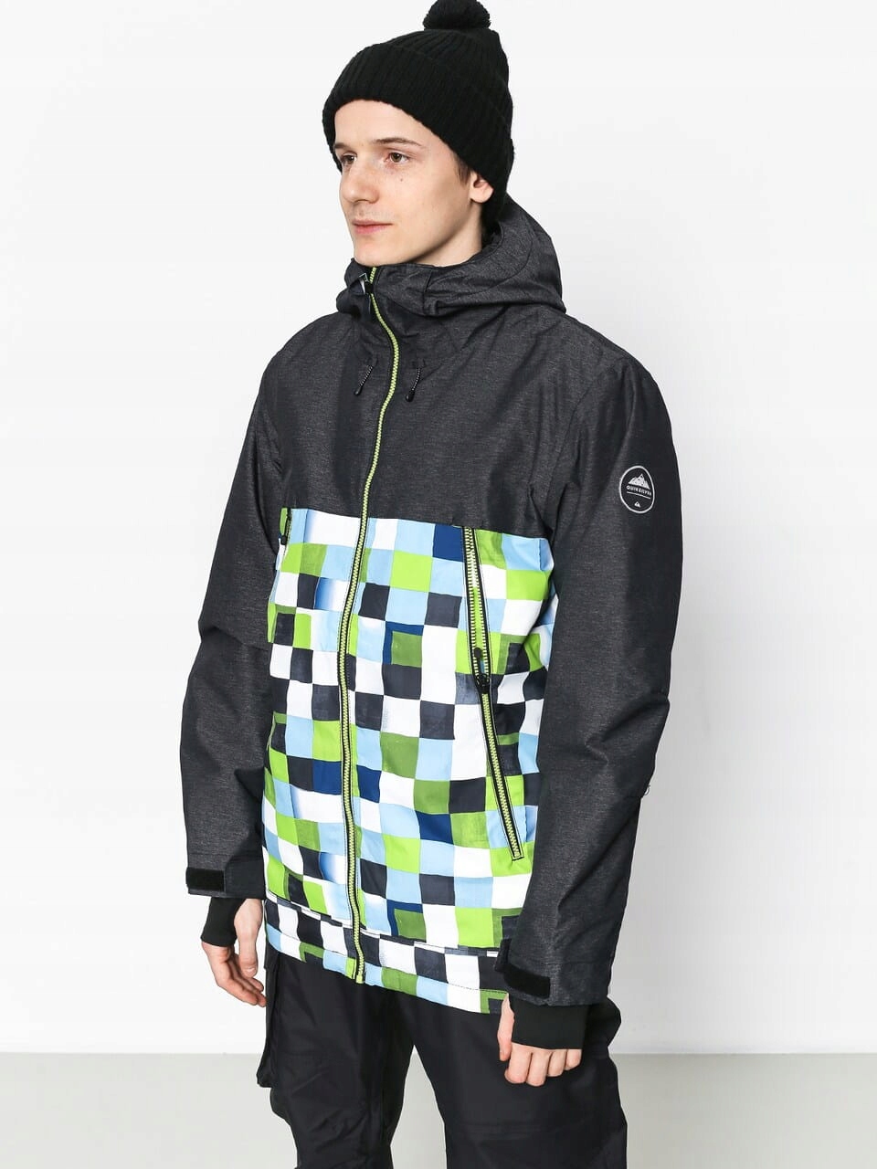 Quiksilver Kolorowa Kurtka Kaptur (L)