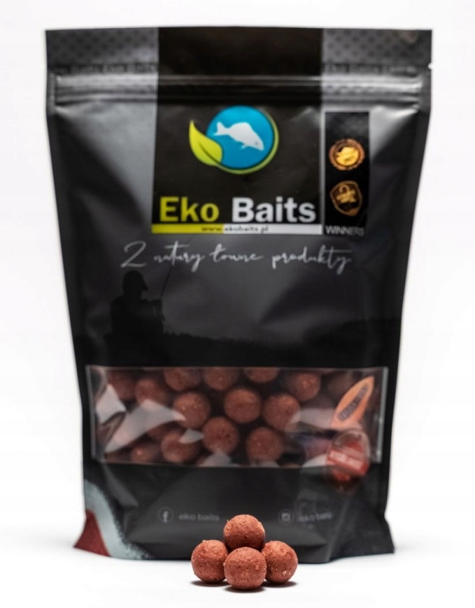 Kulki Proteinowe na Karpia Truskawka 16mm Brown Eko Baits 900g sezonu!