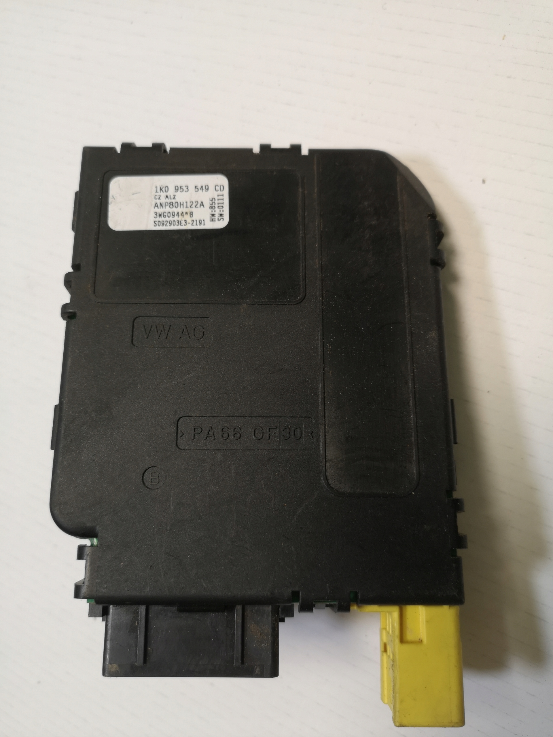 МОДУЛЬ УГЛА ПОВОРОТА РУЛЯ VW SEAT SKODA AUDI 1K0953549CD