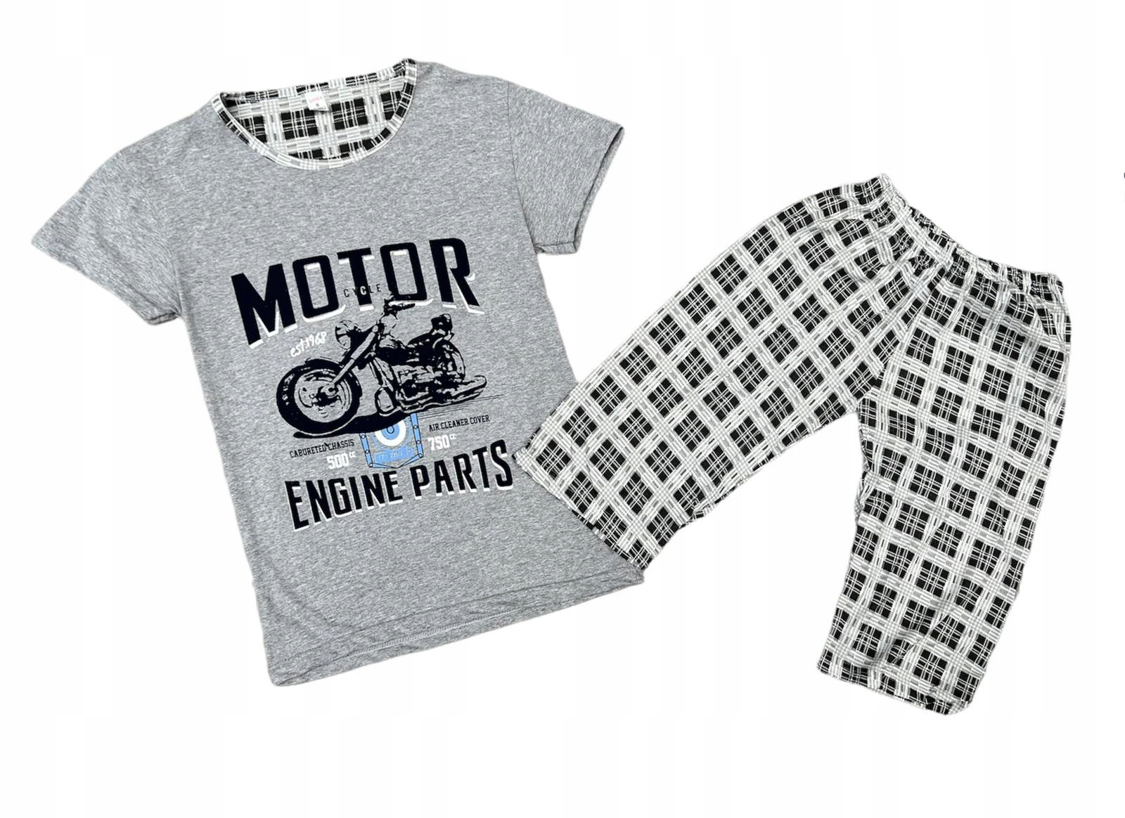 

Piżama młodzieżowa bermudy 176/182-2XL krata