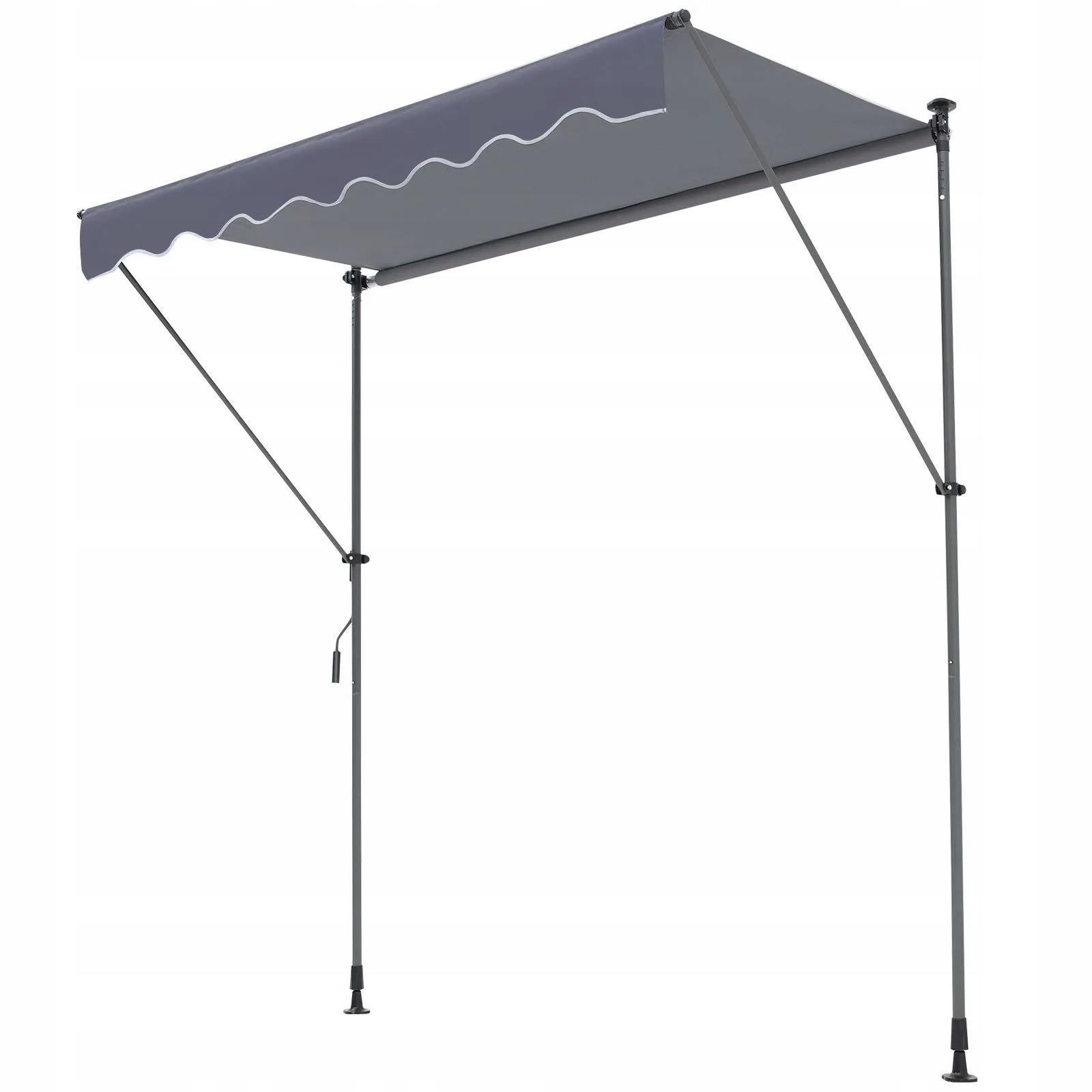 Ručná terasová markíza 299 cm s nastaviteľnou slnečnou roletou na balkón