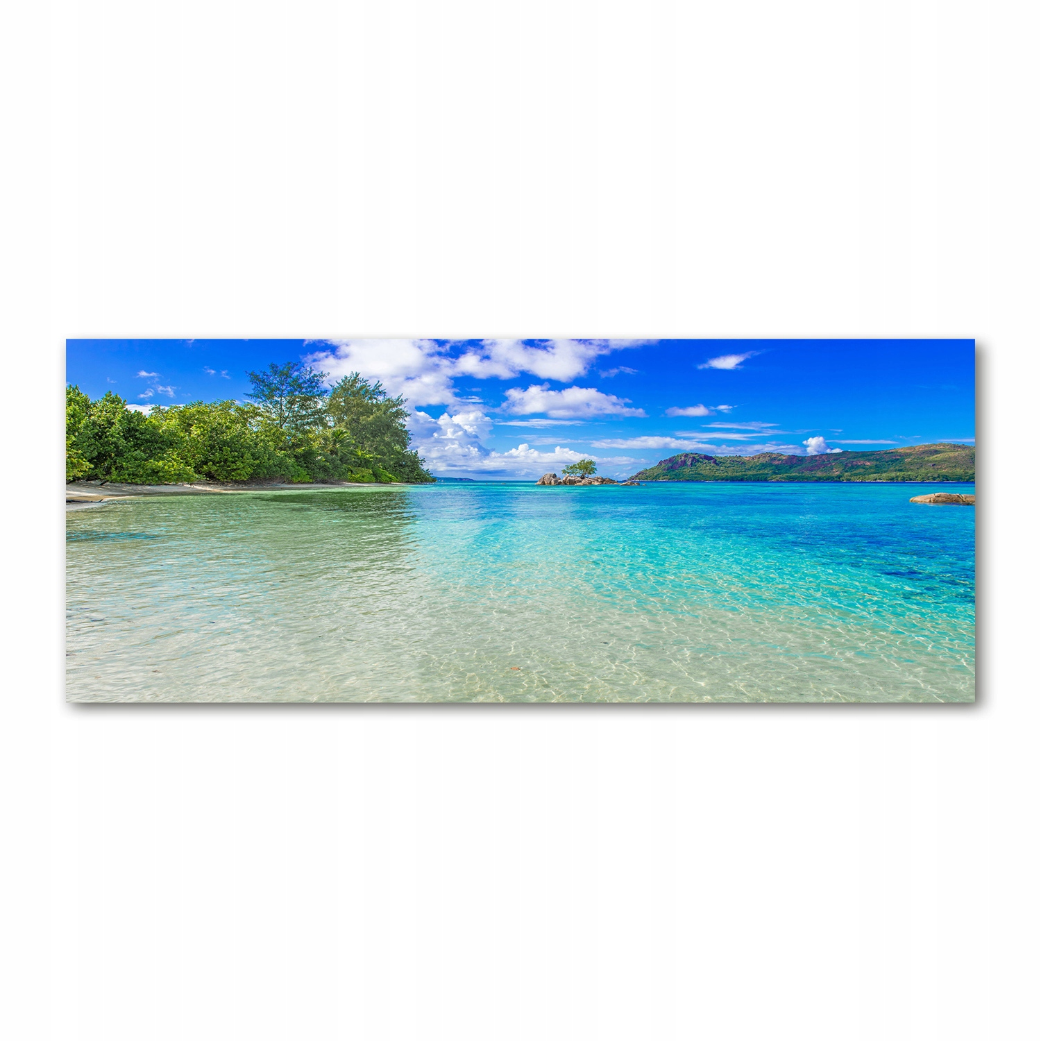 

Foto obraz akryl zdjęcie Plaża Seszele 125x50 cm