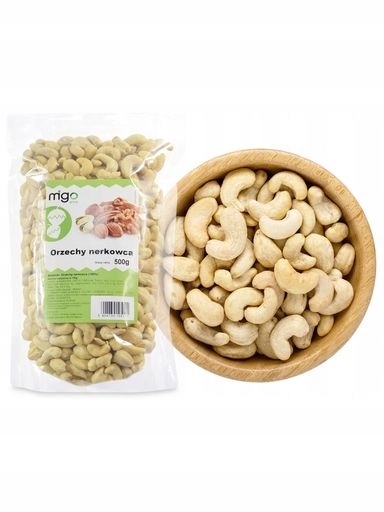 2x MIGOgroup Kešu ořechy, Kešu Ořechy 500 g