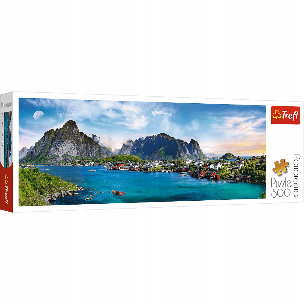 TREFL ARCHIPELAG LOFOTY,NORWEGIA 500ELEMENTÓW, PANORAMICZNE PUZZLE,WIEK 10+