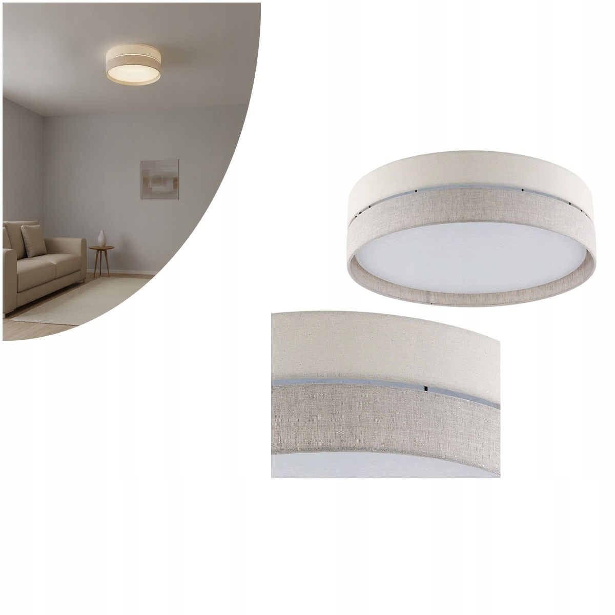 Moderná šedá stropná lampa Eco do kuchyne a obývačky Tk Lighting