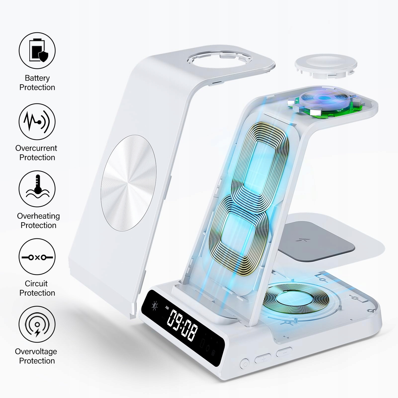 SAMSUNG Ładowarka Indukcyjna 3w1 Do Galaxy S25 Ultra Watch Buds Z Flip Fold — miniatura 6