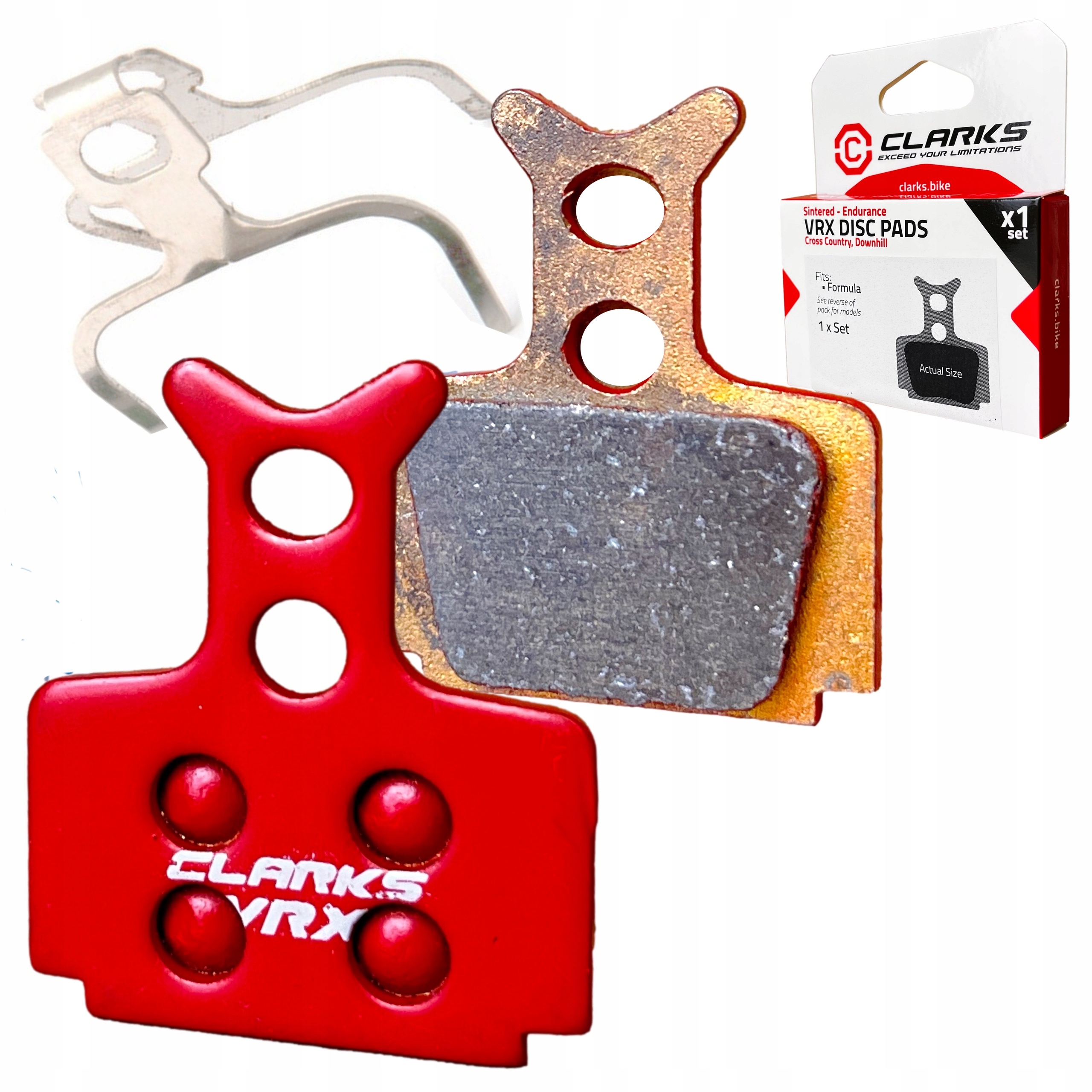 Klocki Hamulcowe do Formula One R1 Rx R0 dwutłoczkowe Metaliczne Clarks Box