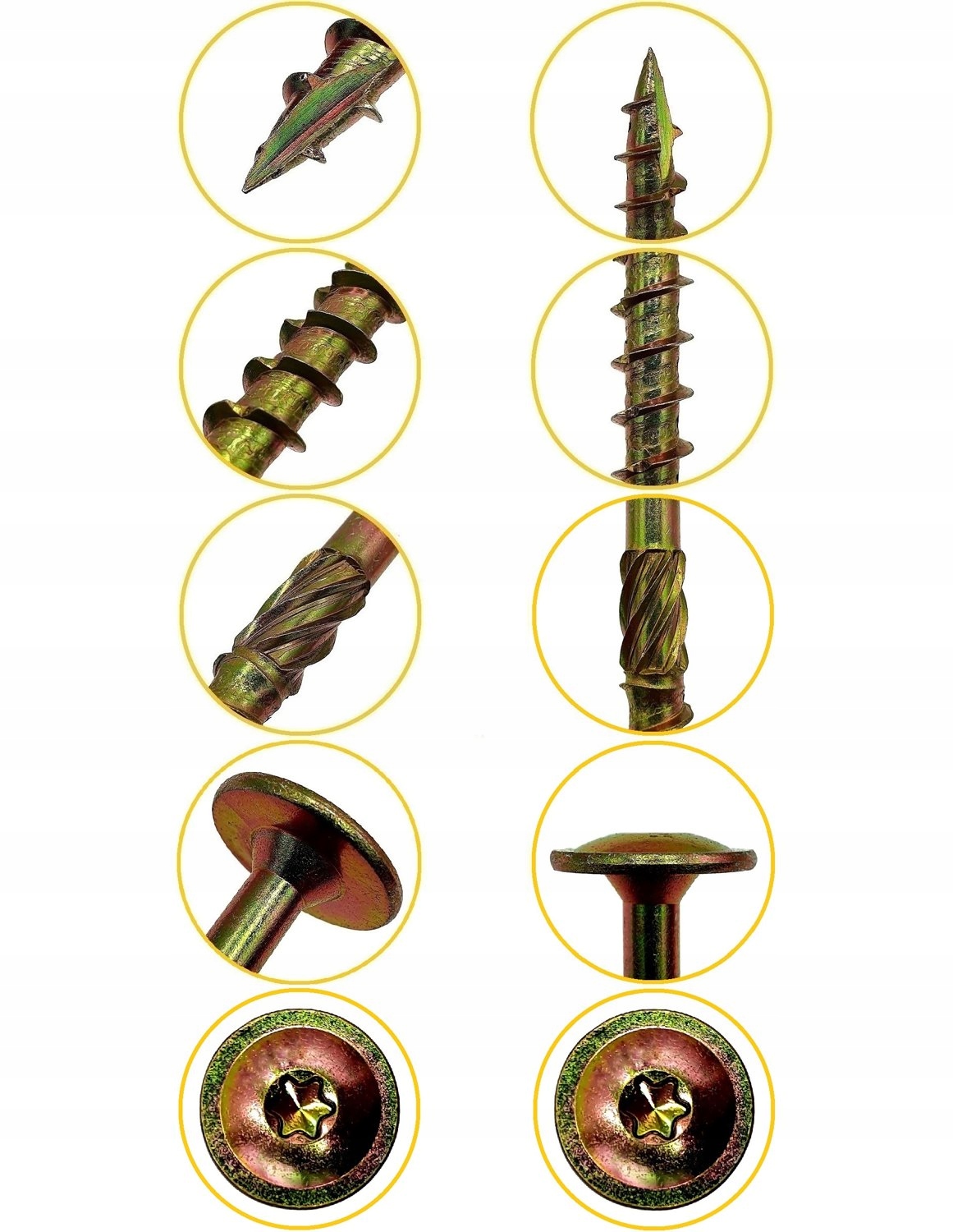 WKRĘTY CIESIELSKIE 8x160 TORX ŁEB TALERZOWY 25szt Stan opakowania oryginalne
