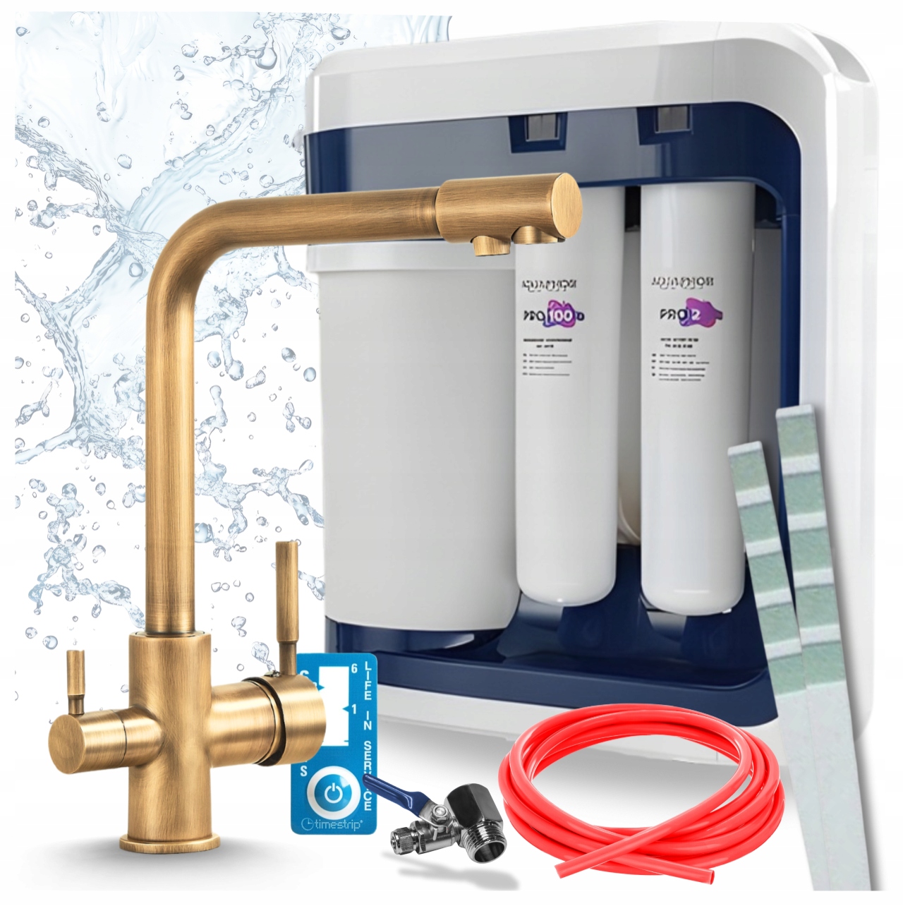 Kuchynská Batéria Mosadz A Filter Reverznej Osmózy Aquaphor Ro 202S Pro Pzh