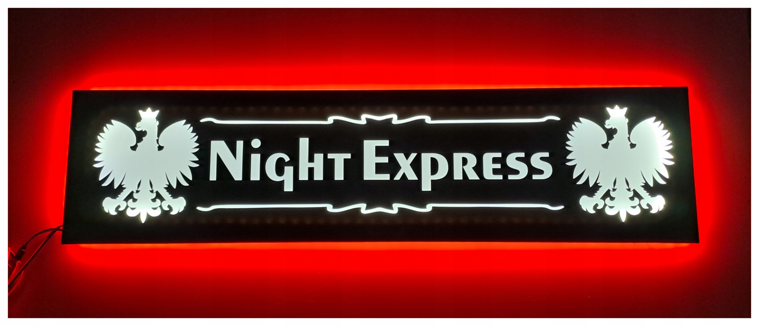 Led tabuľa Night expres nad posteľou man daf scania s podsvietením kabíny Tir