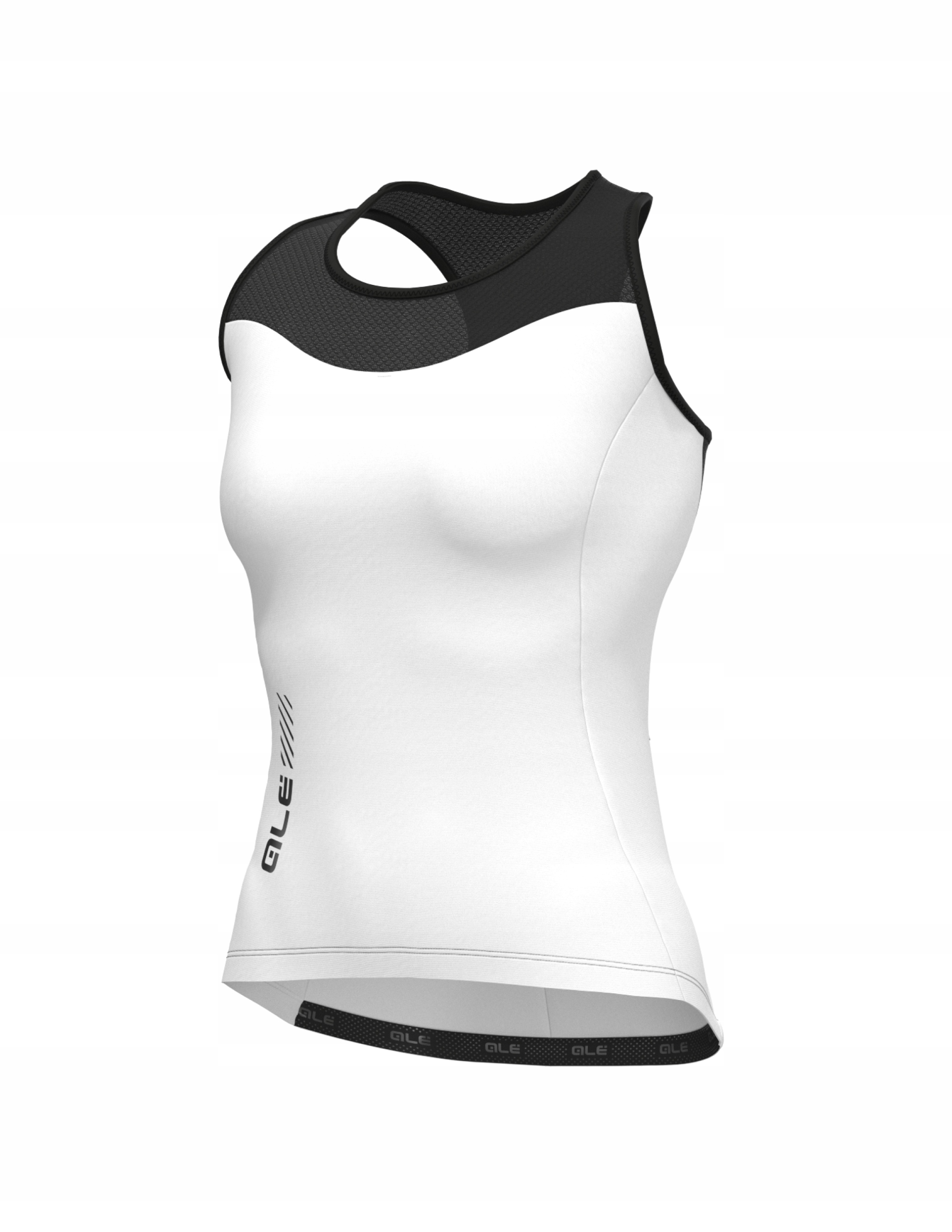 Koszulka rowerowa damska Alé Cycling Solid Color Block Tank Top Biały S