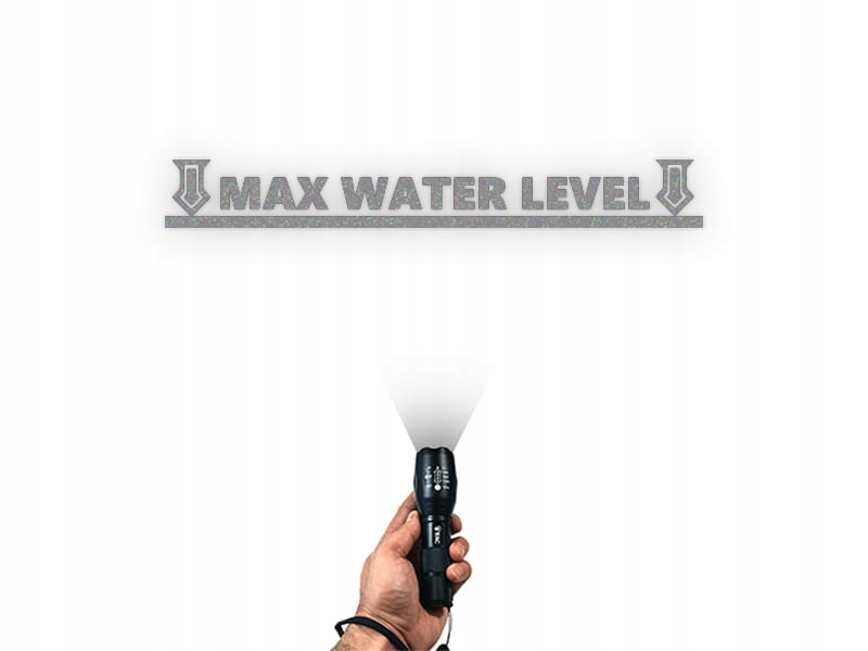 MAX WATER LEVEL W01 - Naklejka na samochód na auto ODBLASKOWA Producent Inny