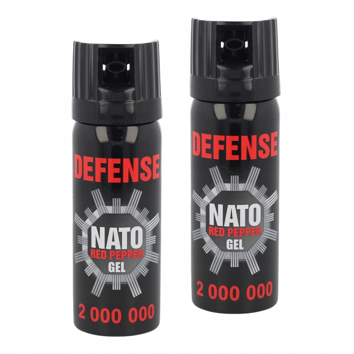 Zestaw dwóch gazów pieprzowy żelowy Sharg Defence Nato 50ml Cone skuteczny