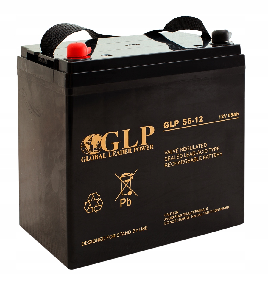 Akumulátor bezúdržbový Glp Agm 12V 55Ah M6 Ups nouzový alarm