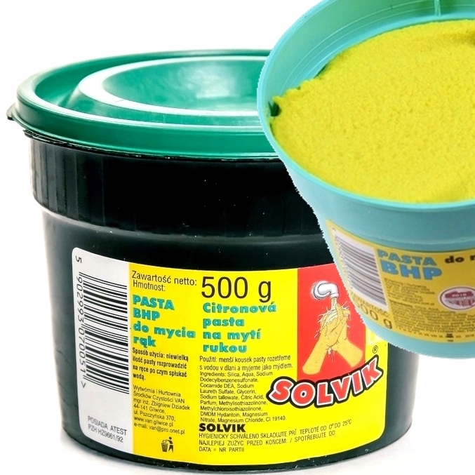 

Pasta do mycia rąk Solvik Bhp 500g piaskowa mydło