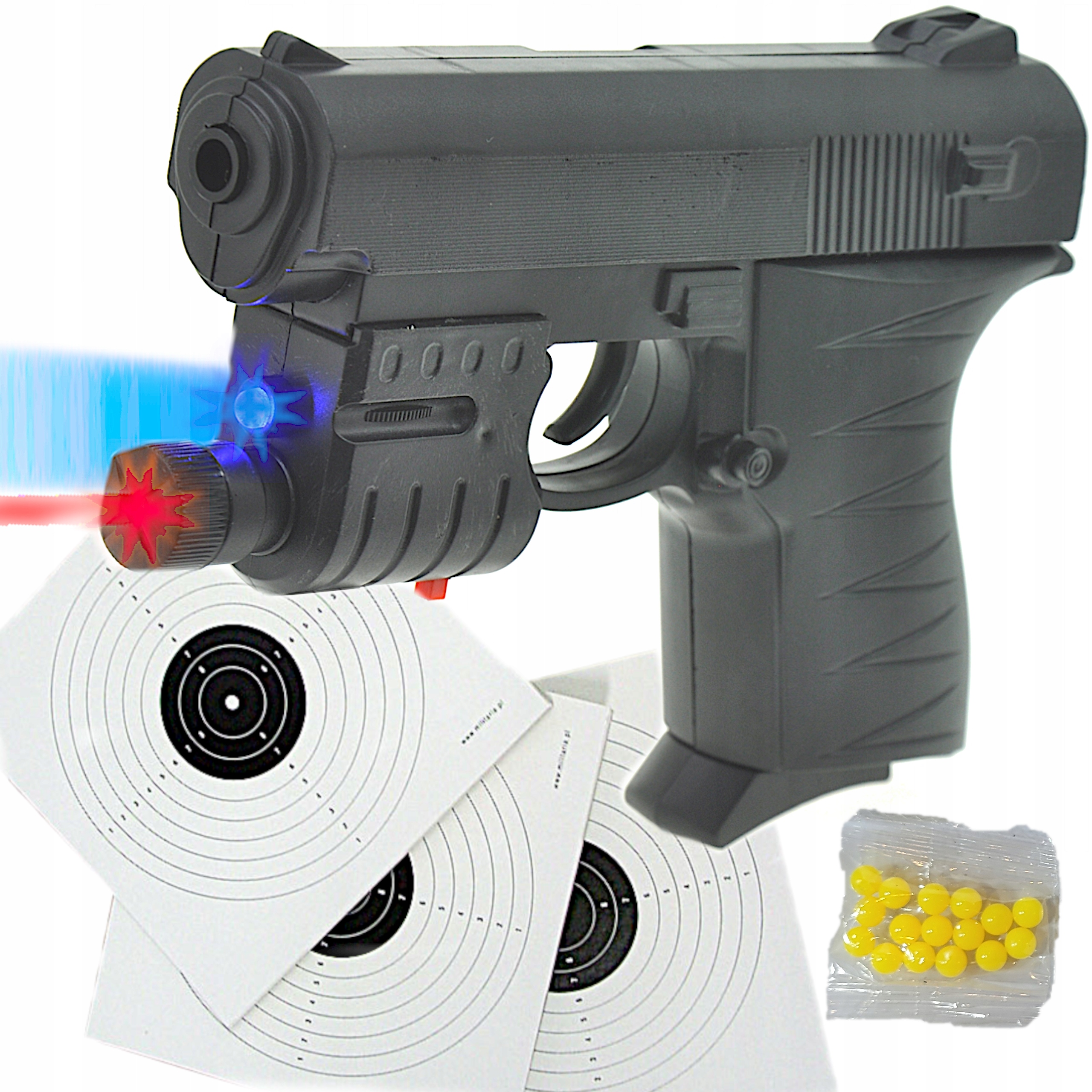 KARABIN SNAJPERKA AWP NA KULKI ASG + PISTOLET LASER + KULKI 800 szt. GRANAT Stan opakowania oryginalne