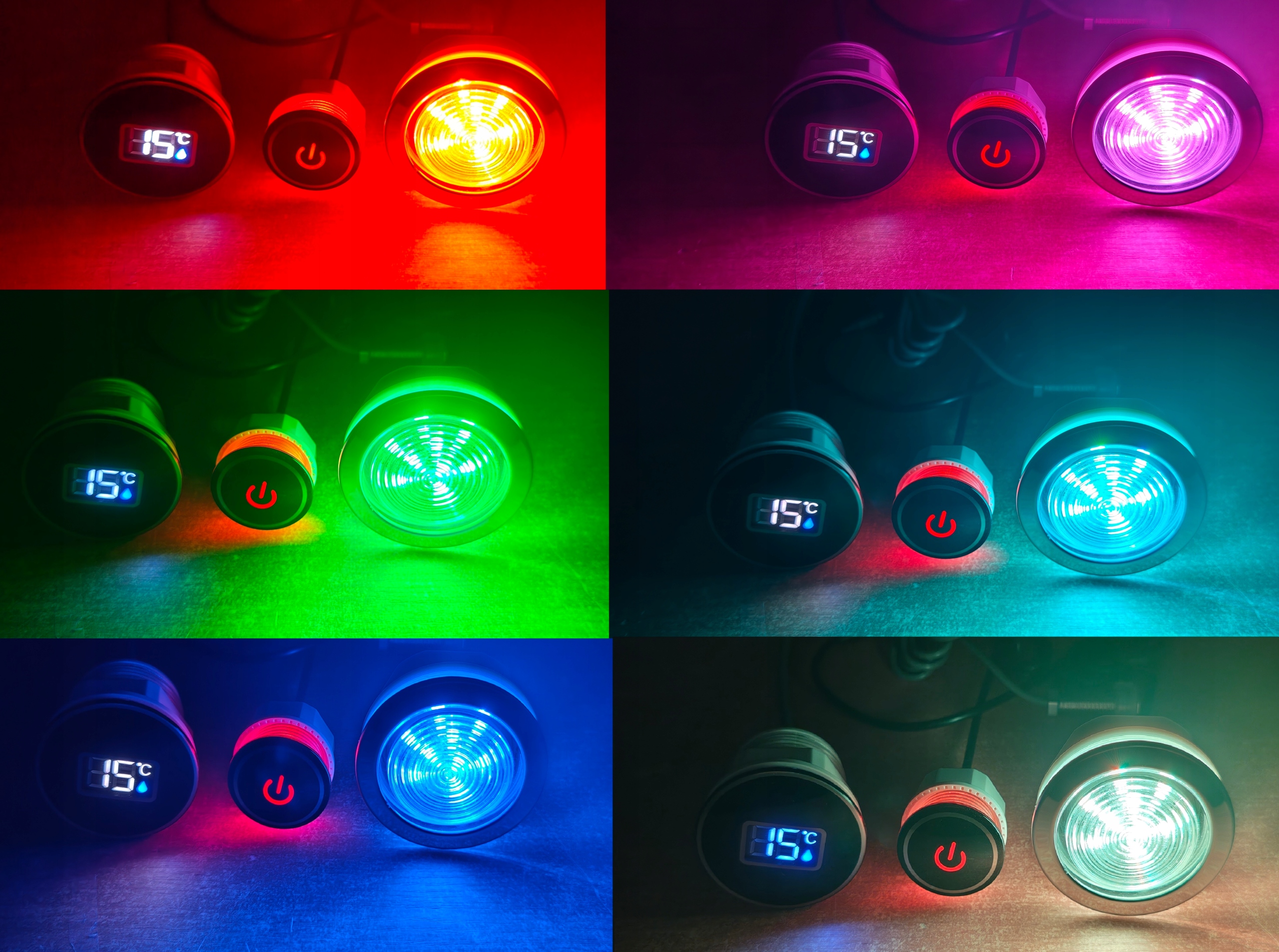 Bazénové osvetlenie Led Spa lampa Rgb do vane Balia elektrický teplomer
