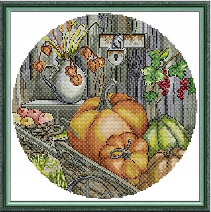 Křížková výšivka počítaná sada (kanva, mulina)