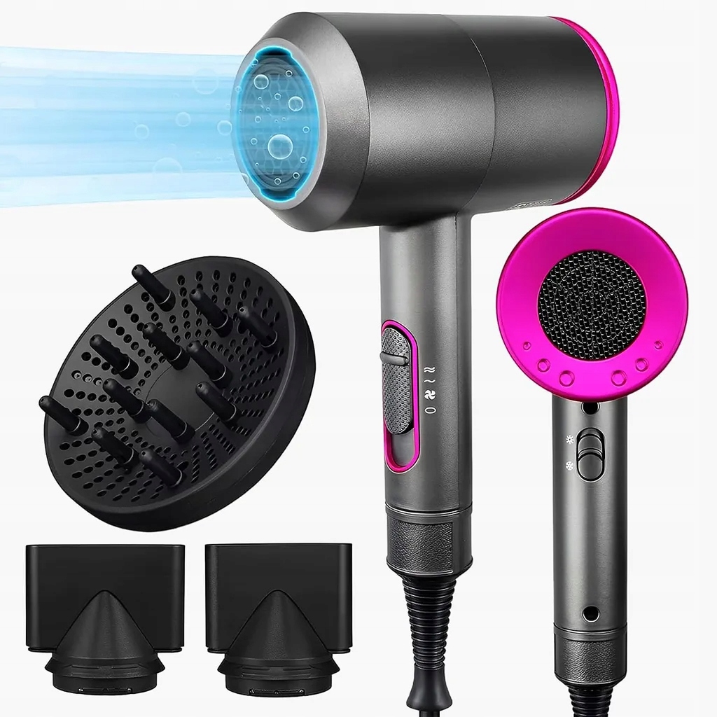 Profesjonalna Suszarka Do Włosów Dryer 2000W Ultra Jonizacja Dyfuzor