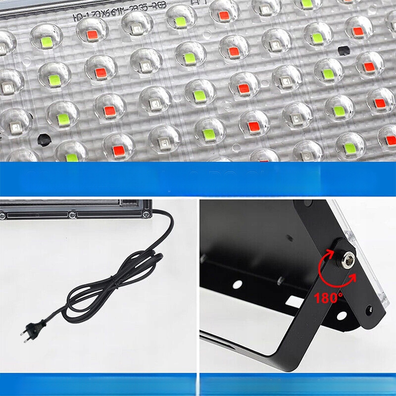 HALOGEN REFLEKTOR NAŚWIETLACZ LED RGB 16 KOLORY LAMPA IMPREZOWY ZEWNĘTRZNY Zasilanie sieciowe