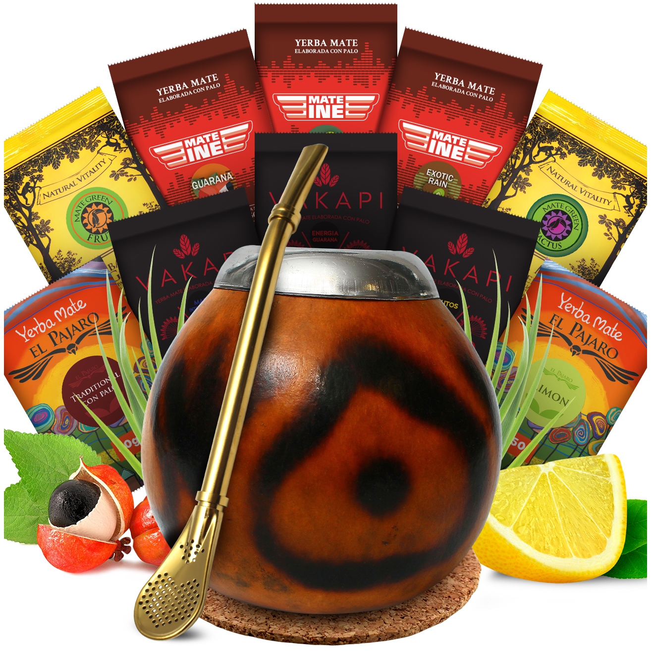 Levně Startovací Sada Přírodní Tykev 10x50g yerba maté Různé druhy příslušenství