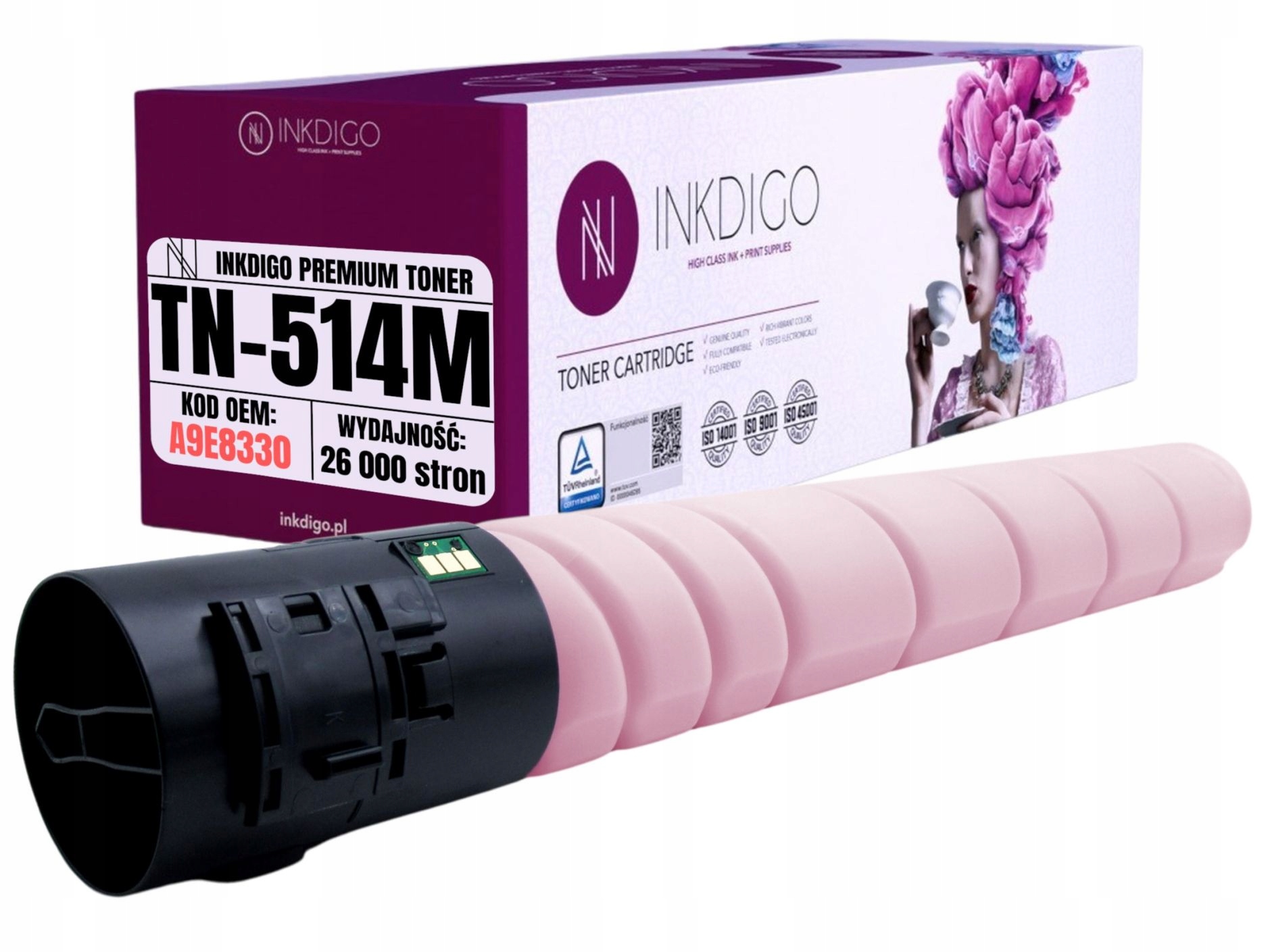 Náhradní Toner TN514 M Pro Tiskárnu Konica Minolta Bizhub C458 C558 C658