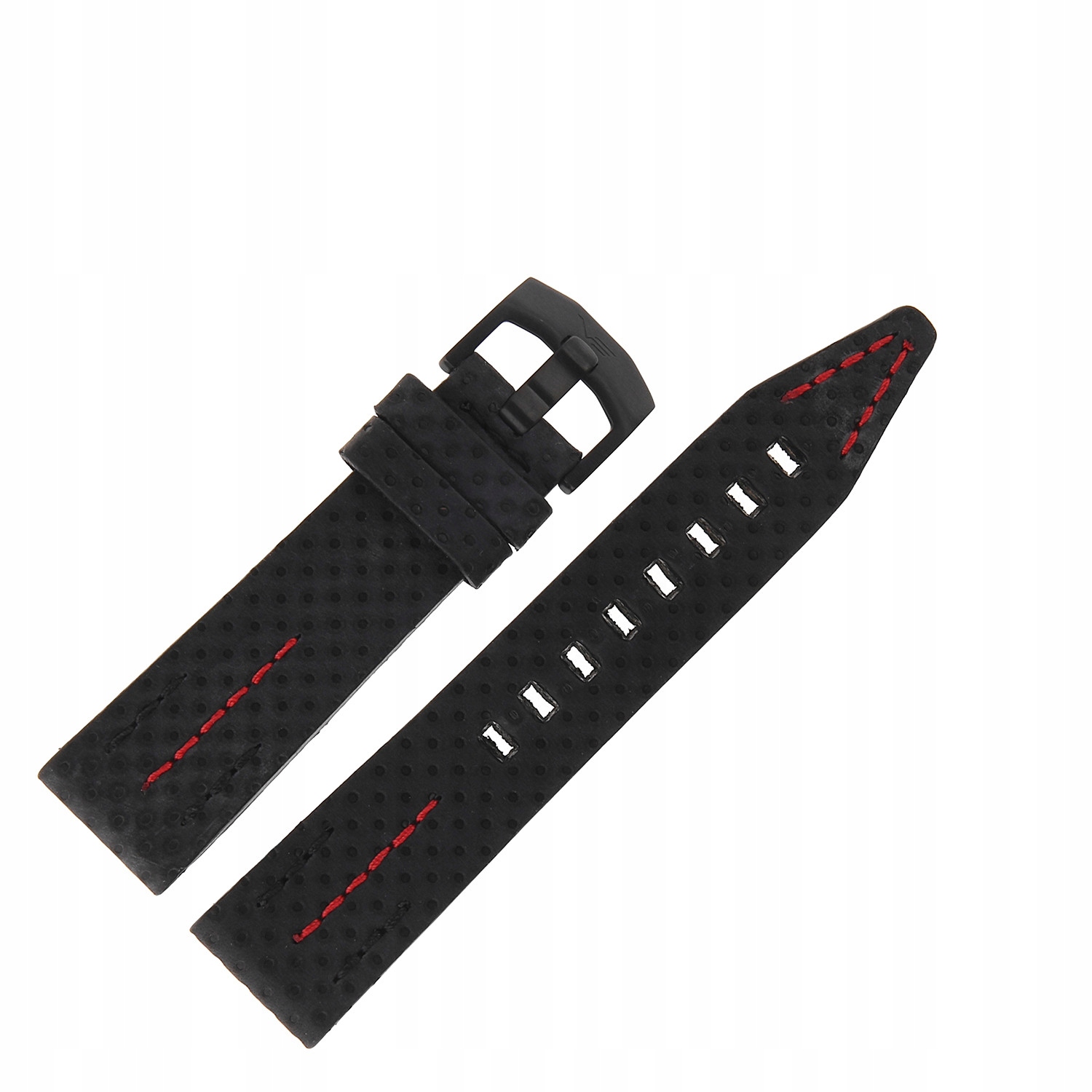 Pásek Engine kůže (C647) černý děrovaný, černá barva