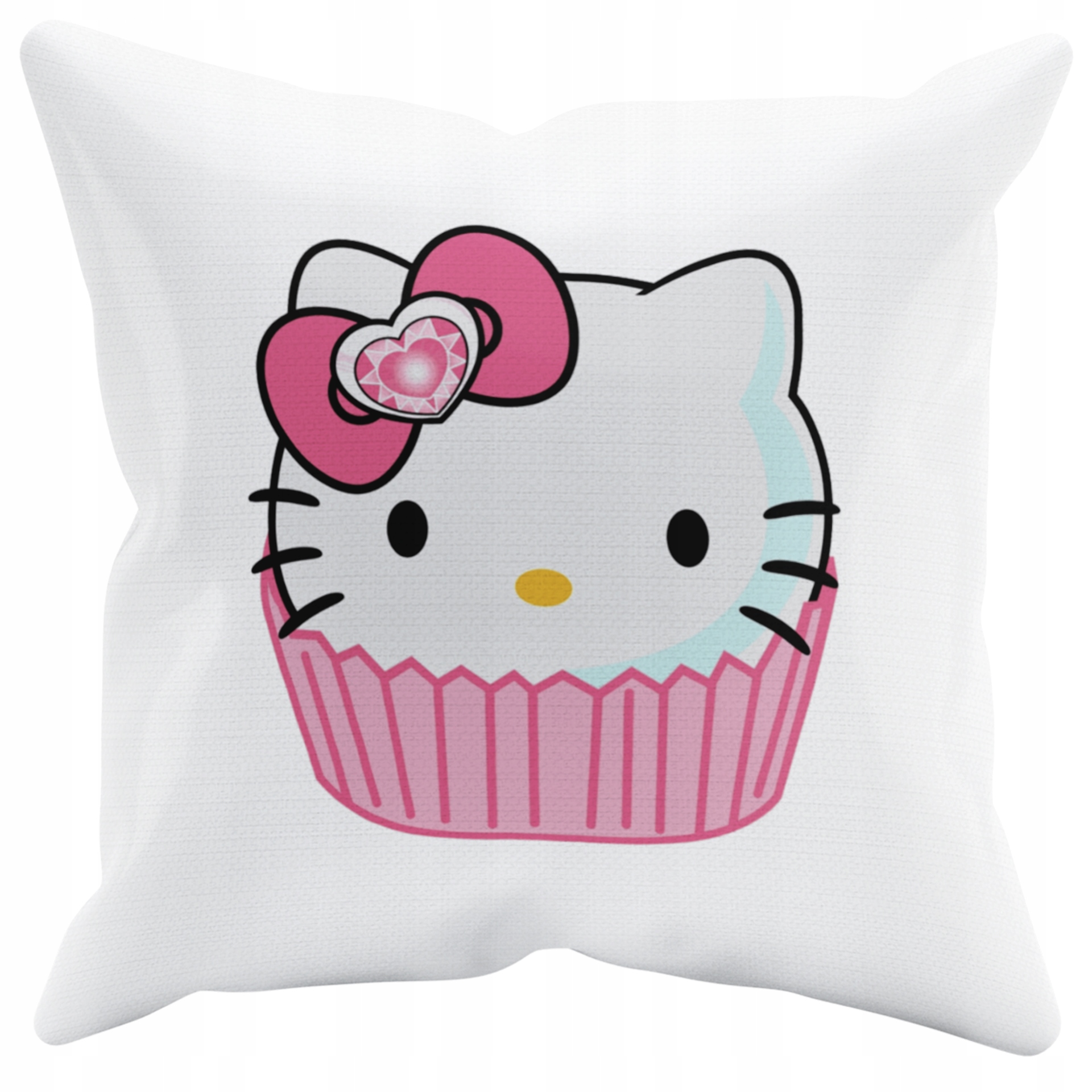 POSZEWKA NA PODUSZKĘ JAŚKA DO PRZEDSZKOLA HELLO KITTY + IMIĘ GRATIS Kolor dominujący biel