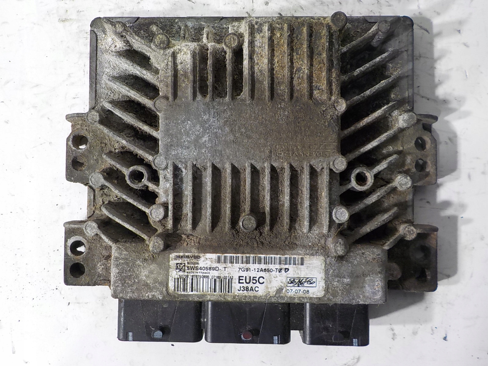 FORD S-MAX computer control unit 7G91-12A650-TD 5WS40589E-T EU5D