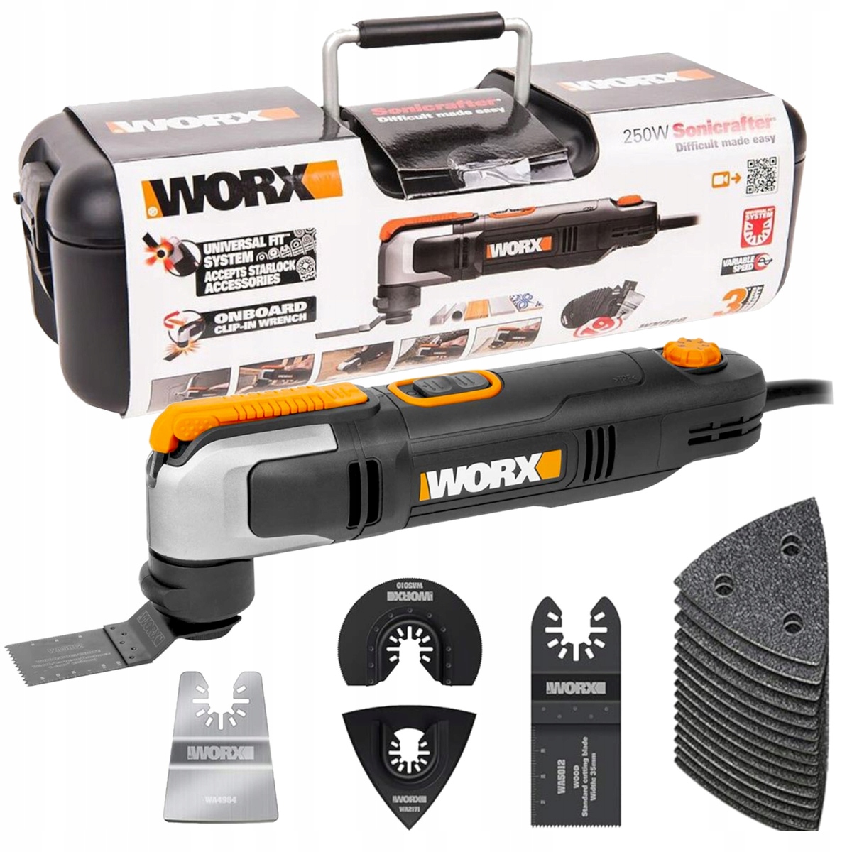 Worx WX686 Vibrační Nářadí Pro Dřevo 230W 50 Hz