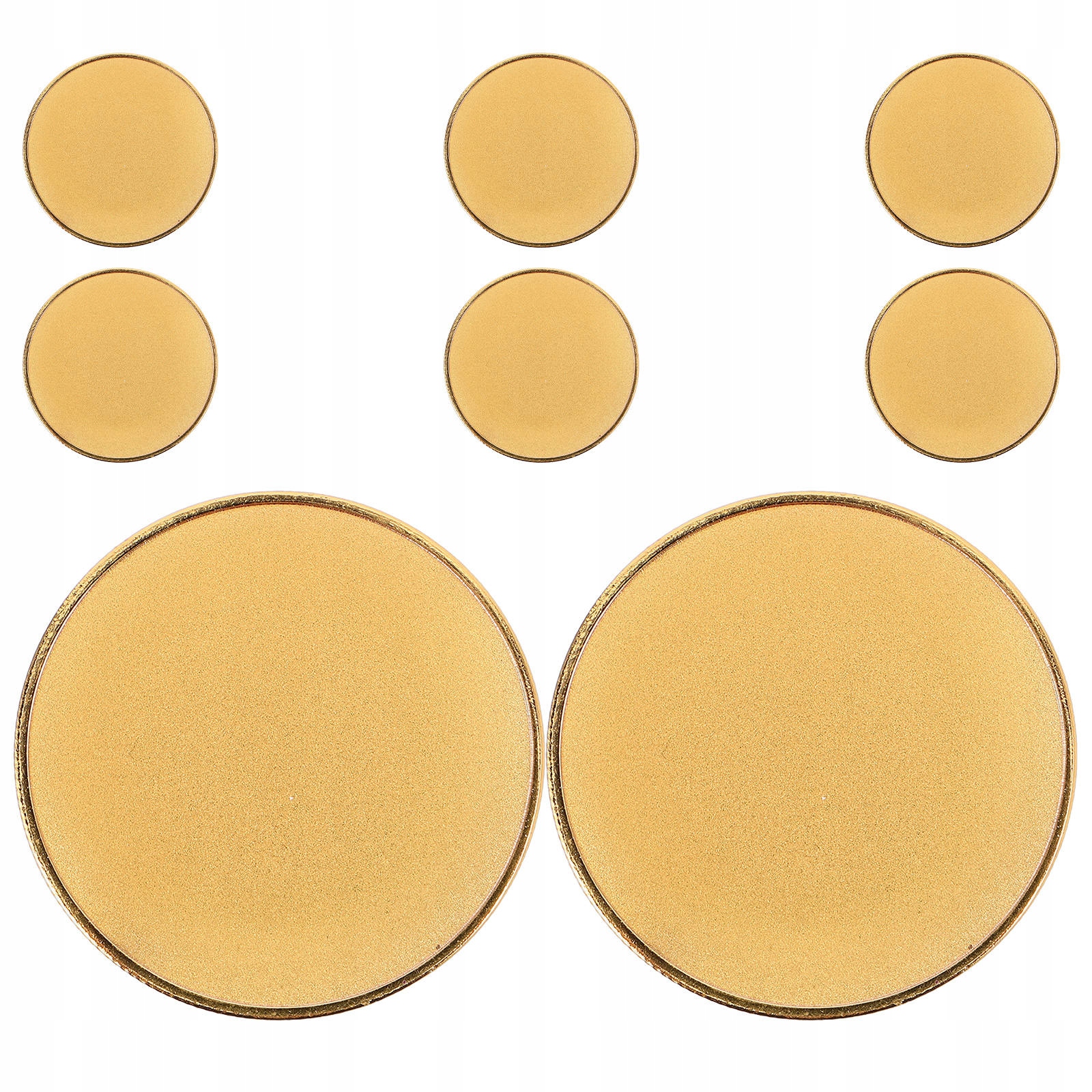 8Pcs Round Metal Challenge Coin Blanks for Commemorative Jewelry