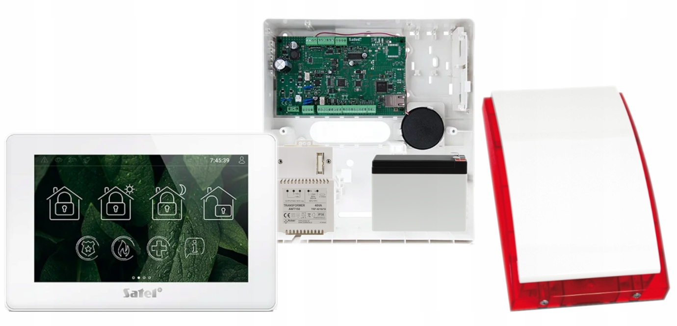 Satel Versa Ip System Alarmowy Gsm Ethm Sms Push Dotyk Biały Apka Syrena