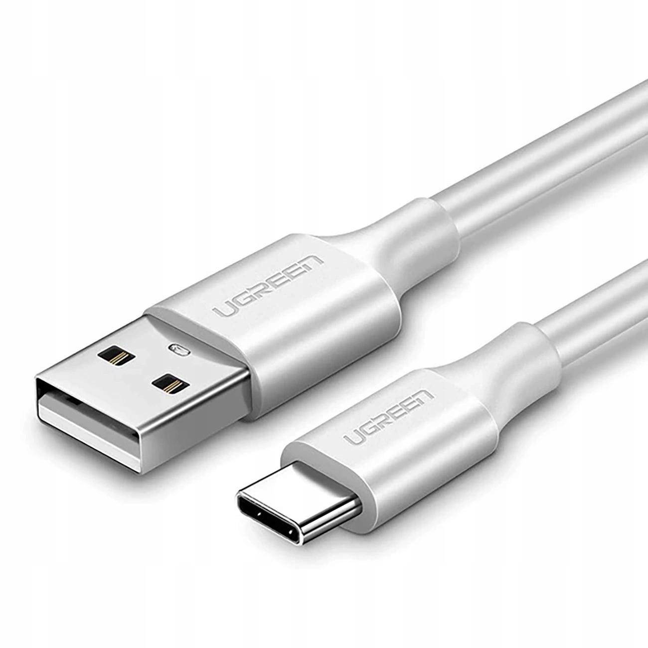 Kabel Ugreen Us287 60122 Usb-A Usb-C 3A 1.5M Biały