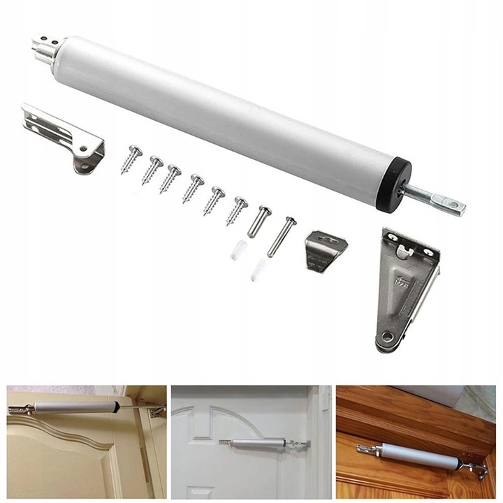 SAMOZAMYKACZ DO DRZWI ZAMYKACZ DRZWIOWY MOCNY Materiał wykonania aluminium