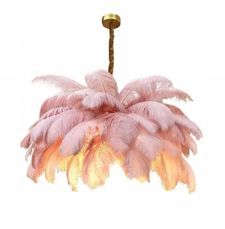 STRUSIE PIÓRO DEKORACYJNE DO WAZONU ŚLUBNE RÓŻ Marka HomeDot