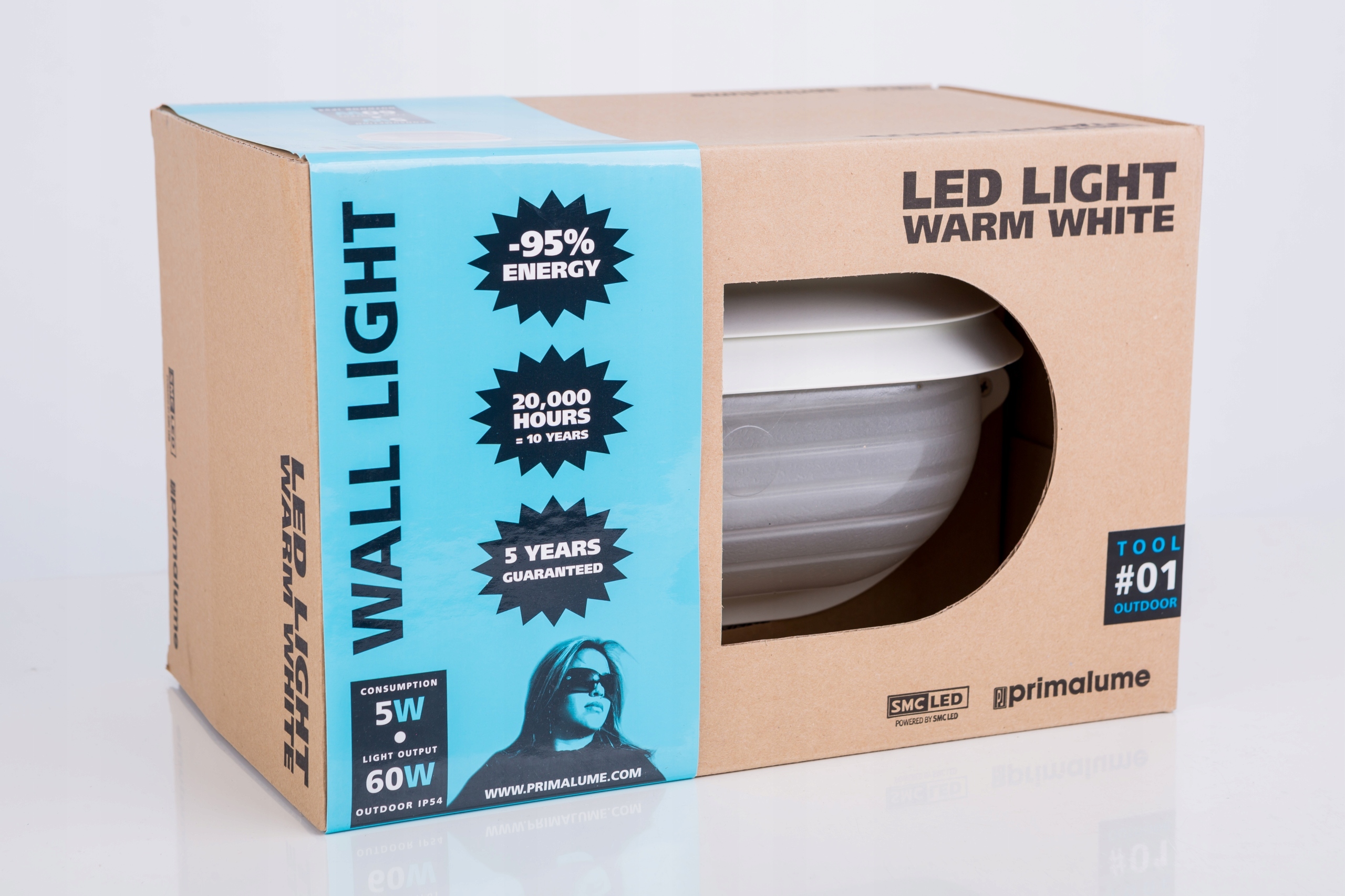 DUŻA LAMPA ZEWNĘTRZNA KINKIET IP54 LED 60W 2Kolory