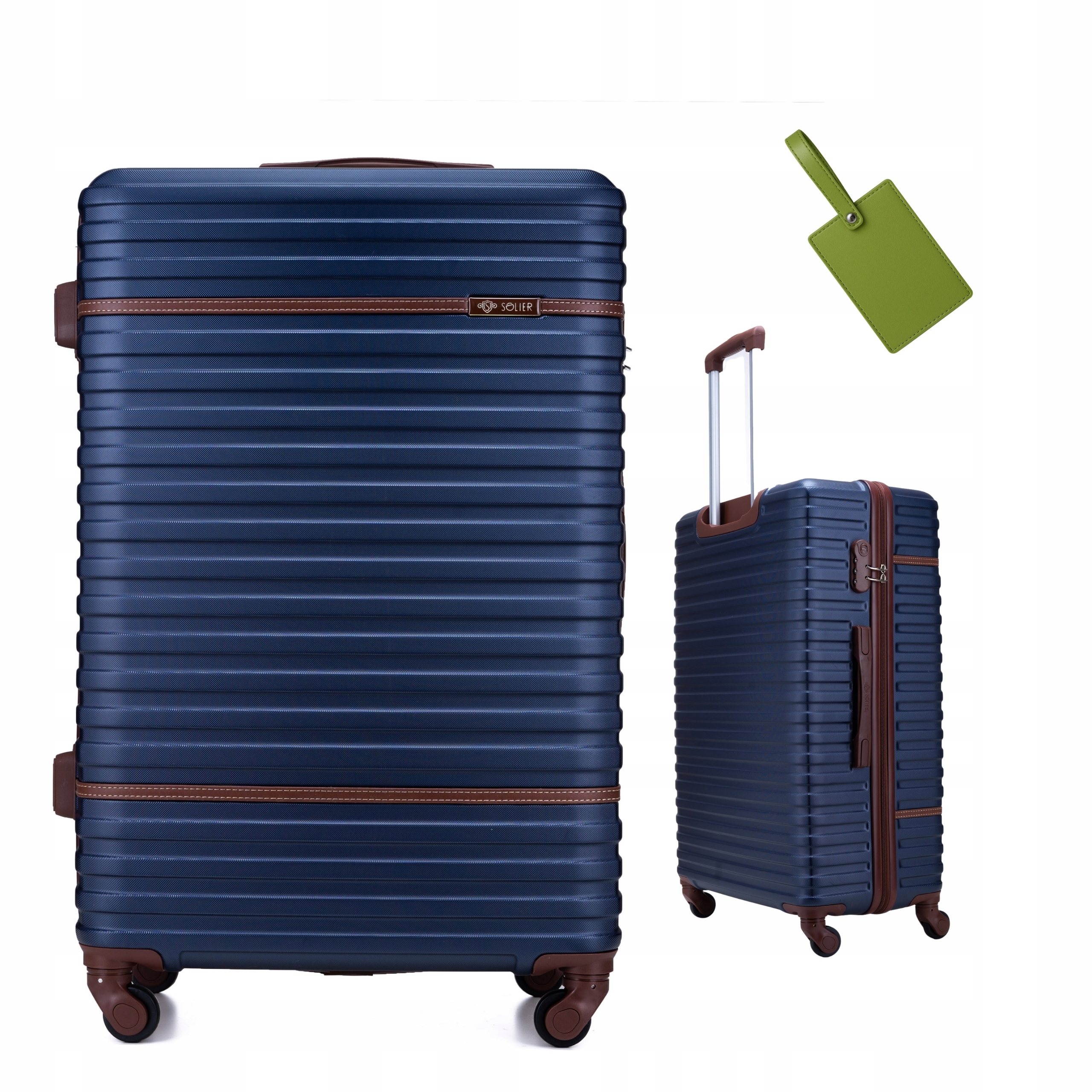 Cestovní kufr na kolečkách, zavazadla Abs, střední pevná, pevná, Premium Dárek