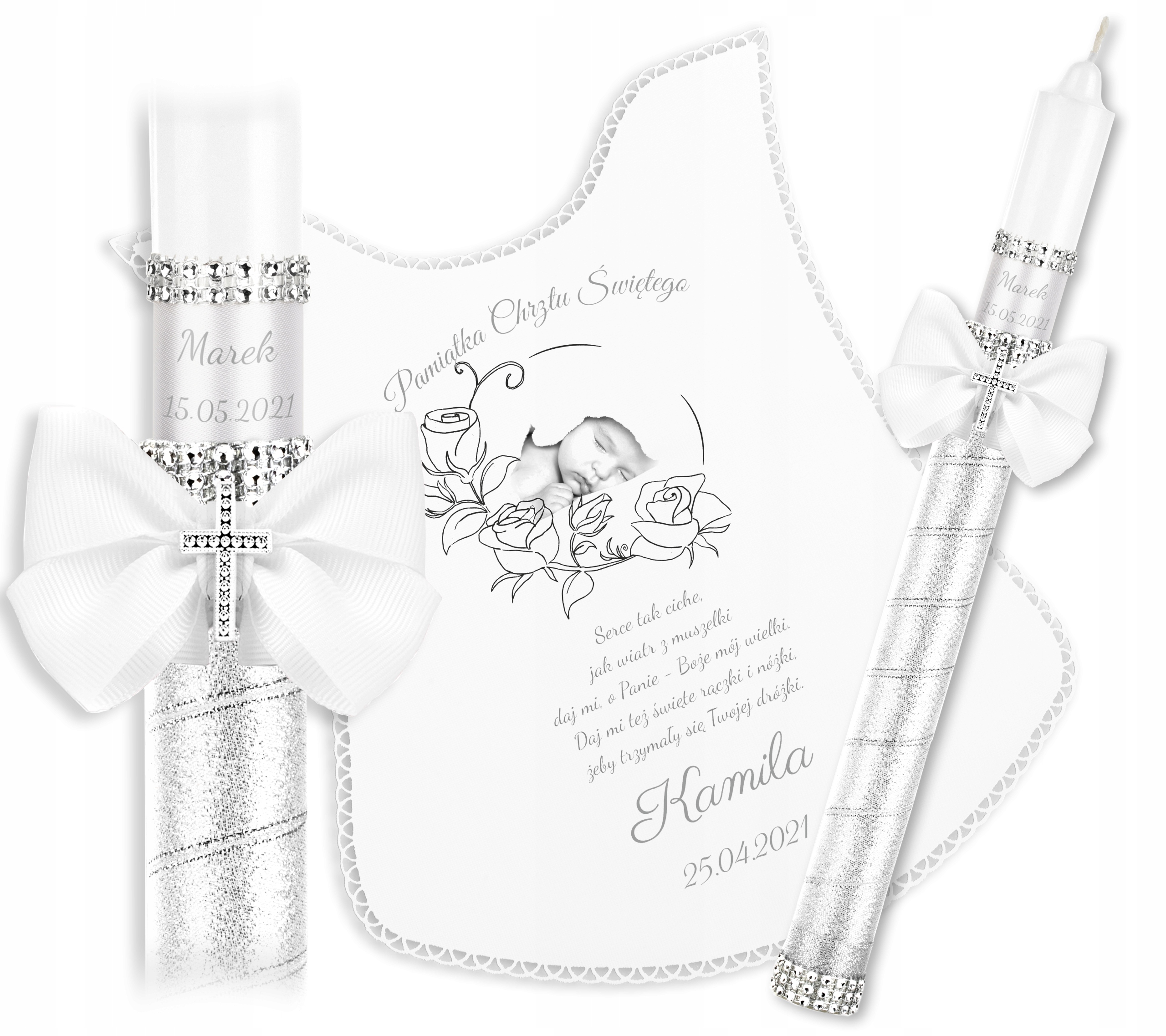 

Świeca Na Chrzest Szatka Do Chrztu Imię Data