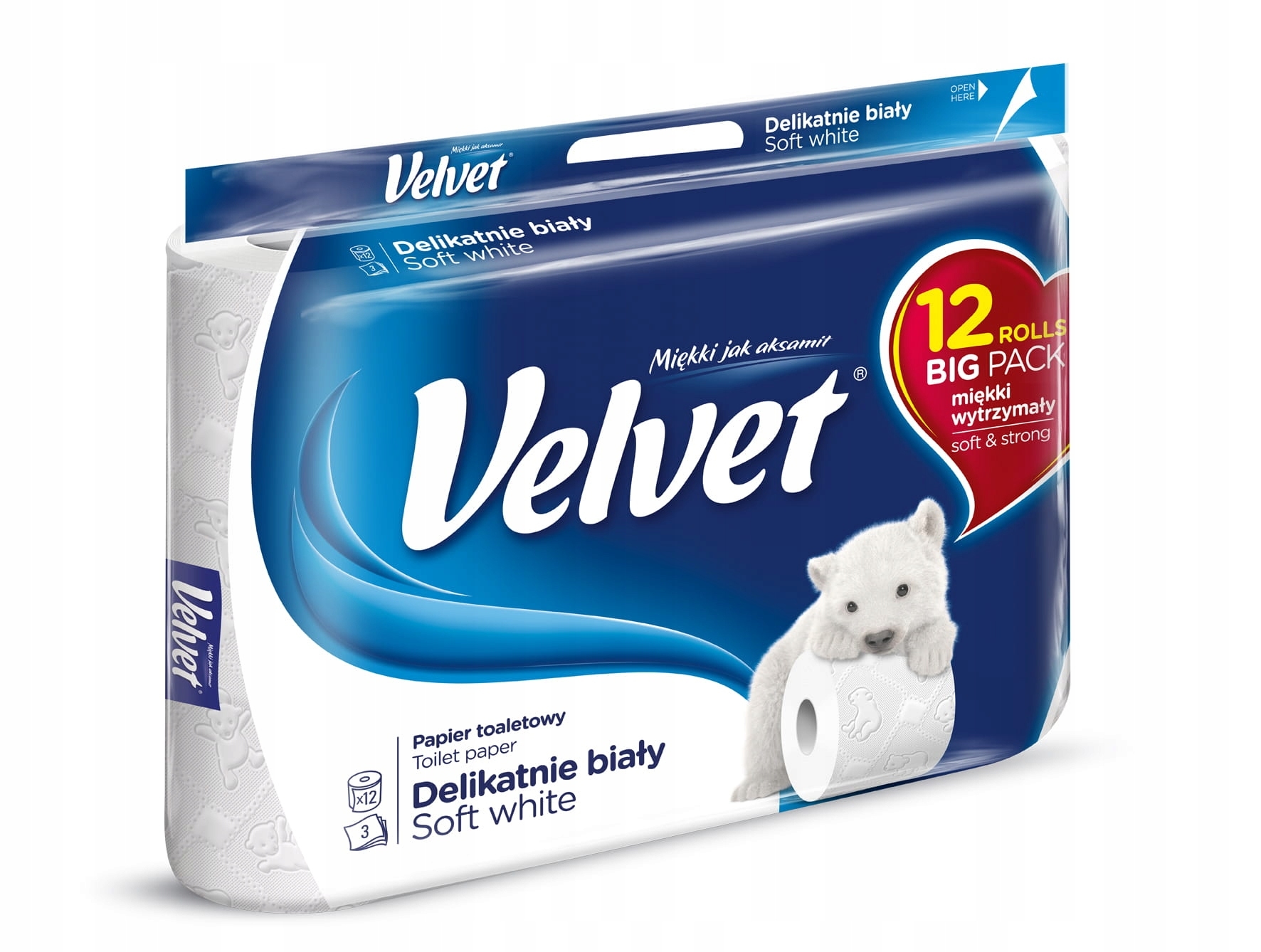 

Velvet Delikatnie Biały papier toaletowy 12 szt.
